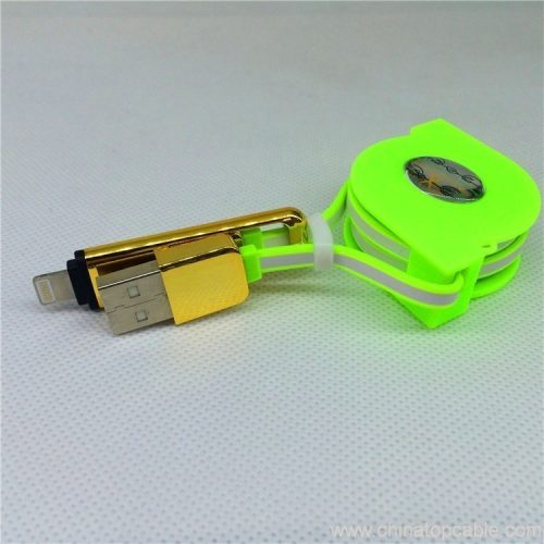 1.5m green PVC flexible phone data cable - Image 3