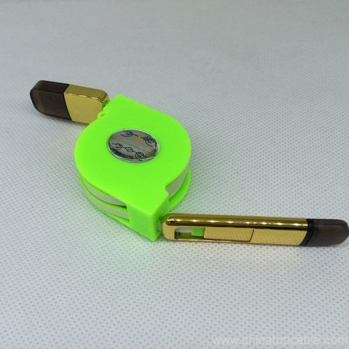 1.5m green PVC flexible phone data cable - Image 4