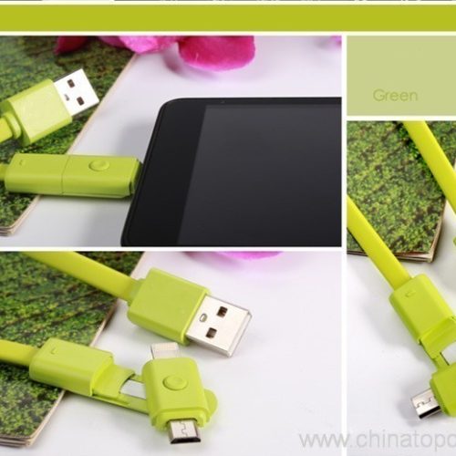2 in 1 360 Degree Rotating  data cable for mobile phone - Image 4