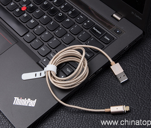 3.3ft High Speed USB reversible charging magnetic micro usb cable for iphone Android - Image 4