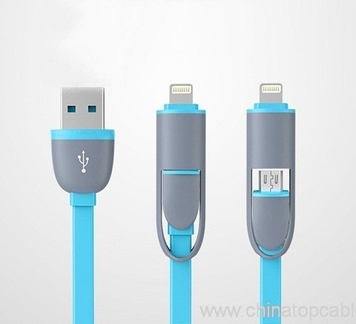 Fast charging usb cable 2 in 1 data cable micro usb cable - Image 4