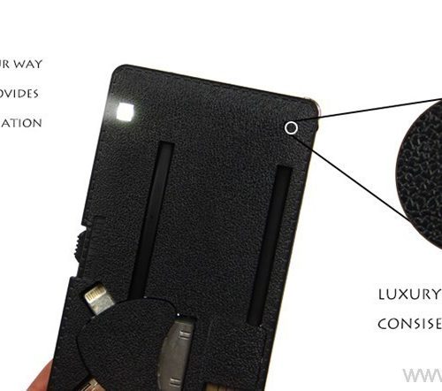 Slim wallet-size pocket Ultra-thin card design mutifunction USB cable