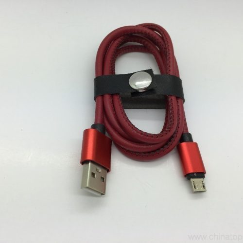 Pu Leather Fast Charging 2A Data Usb Cable for iphone 6s for Android - Image 10