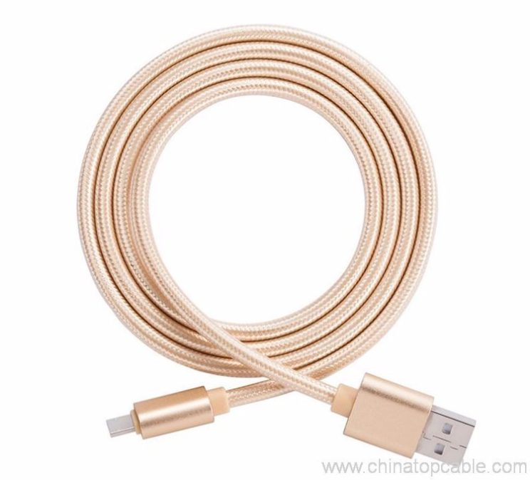 Multifunction braided micro usb cable 2 in 1 cable for iphone 2