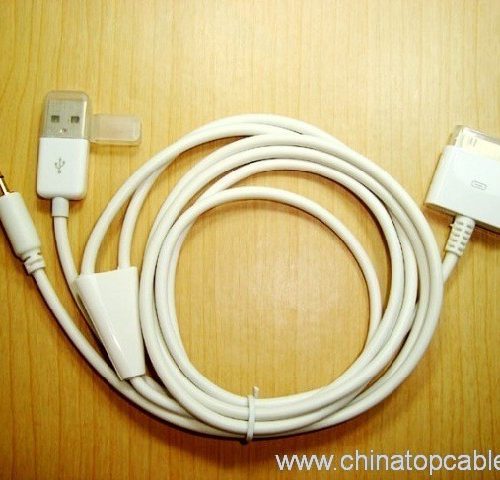AUX USB 3 in 1 Cable for IPAD IPhone - Image 3