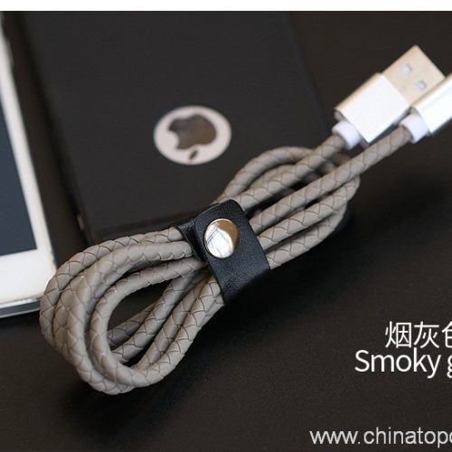 Leather Knitting USB Cable for mobile Phone - Image 3
