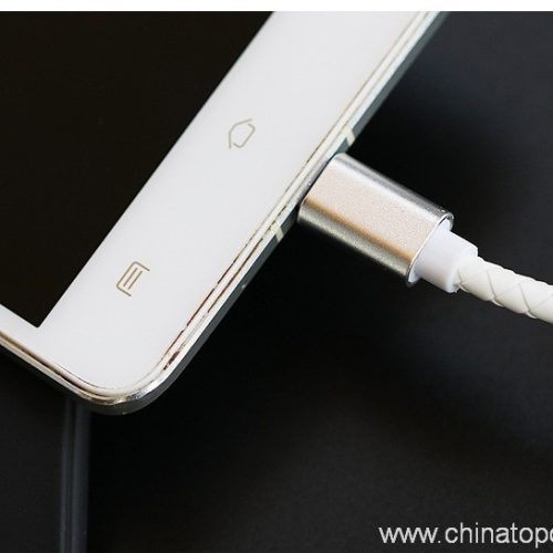 Leather Knitting USB Cable for mobile Phone - Image 5