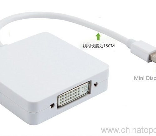3 in 1 Thunderbolt Mini Displayport to DP HDMI DVI Adapter Cable - Image 7