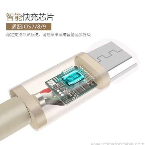 Guard wire with corrugated pipe flexible metal tube USB cable 2.4A - Image 8
