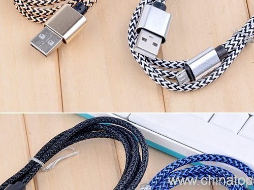 Knitted USB Cable colorful nylon Braided charging usb cable - Image 8