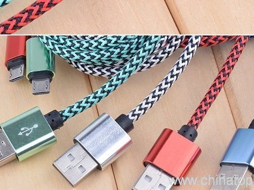 Knitted USB Cable colorful nylon Braided charging usb cable - Image 9
