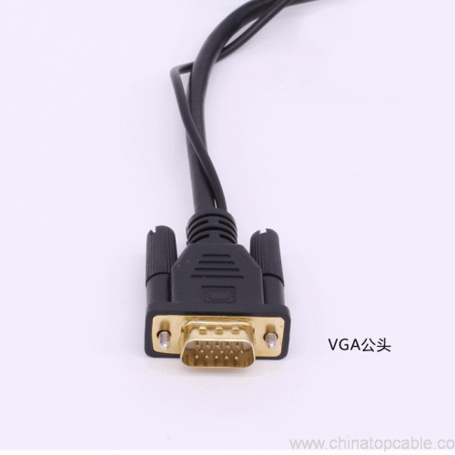 VGA To HDMI Output 1080P HD Audio TV AV HDTV Video Cable Converter Adapter For TV PC Laptop Monitor - Image 6