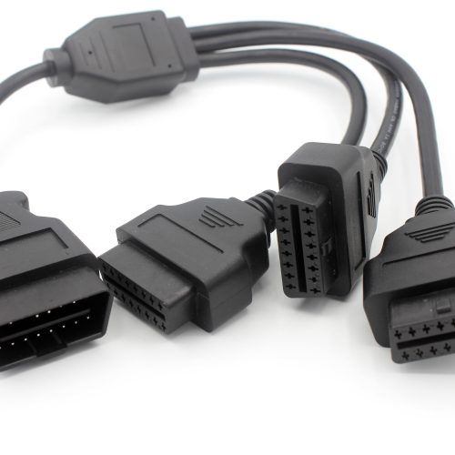 1 to 3 OBD2 OBD-II 16 Pin Male to M/F Splitter Extension Diagnostic Cable - Image 3