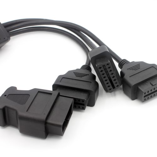 1 to 3 OBD2 OBD-II 16 Pin Male to M/F Splitter Extension Diagnostic Cable - Image 4