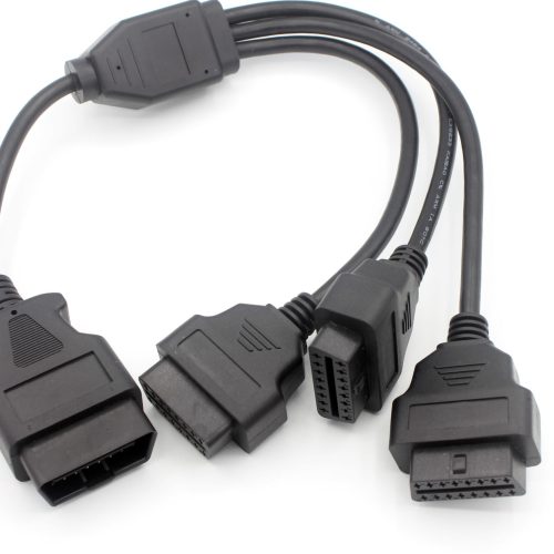 1 to 3 OBD2 OBD-II 16 Pin Male to M/F Splitter Extension Diagnostic Cable