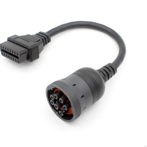 Car Interface To 16 Pin OBD2 OBDII Diagnostic Adapter Connector Cable For J1939 9Pin - Image 3