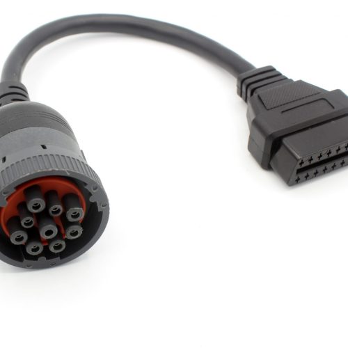 Car Interface To 16 Pin OBD2 OBDII Diagnostic Adapter Connector Cable For J1939 9Pin
