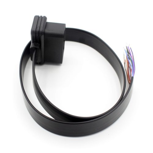 Flat Male to Open 0.5m Auto Car Diagnostic Cable OBD2 OBD-II OBDII 16 Pin TO End Open - Image 4