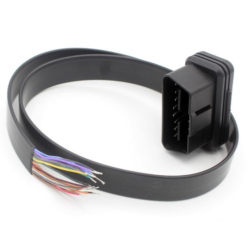 Flat Male to Open 0.5m Auto Car Diagnostic Cable OBD2 OBD-II OBDII 16 Pin TO End Open - Image 7