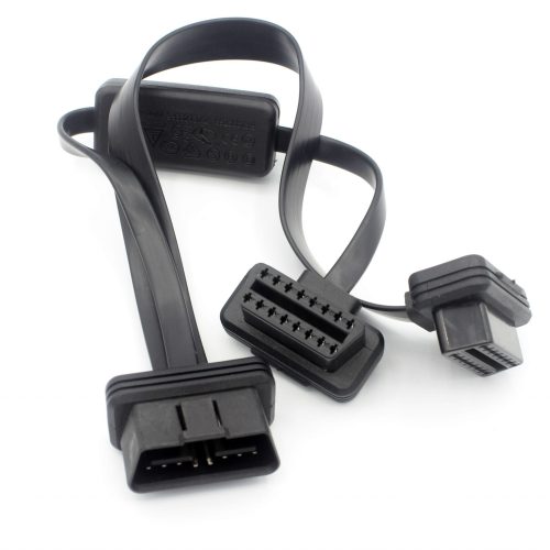 OBD2 OBD-II 16 Pin Male to M/F Splitter Extension Diagnostic Cable 1 to 2 with one Switch