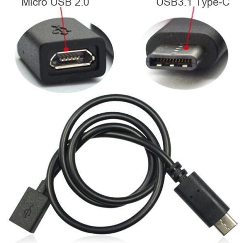 USB-C To USB2.0 Micro B Female Adapter Cable - Image 3