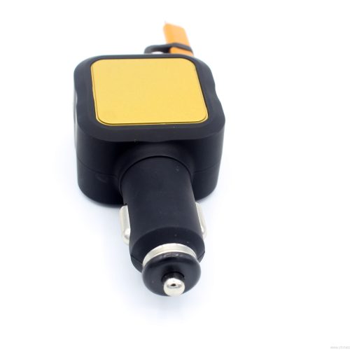 2 in 1 4.8A Dual USB Car Charger with Retractable Charing Cable for iphone and Andriod - Image 4