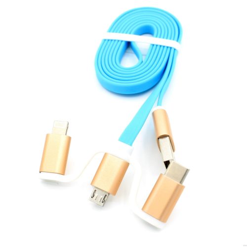 3 in 1 Micro+IOS+Type-c Connector Charging+Data Transfer Use USB Cable For Mobile Phone,Computer