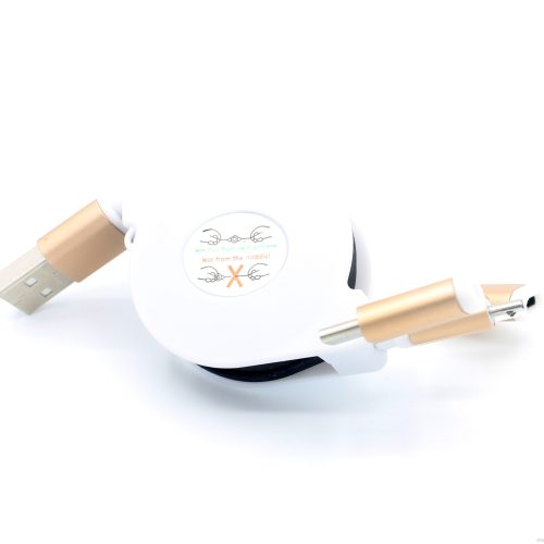 Type-c/micro/8 pin Multi 3 in 1 Retractable Noodle Flat USB Data Charging Cable - Image 4