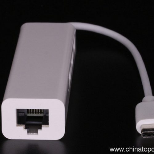 USB 3.1 Type C to 3 Ports USB 3.0 HUB RJ45 Ethernet Network LAN Port Adapter for Macbook - Image 3