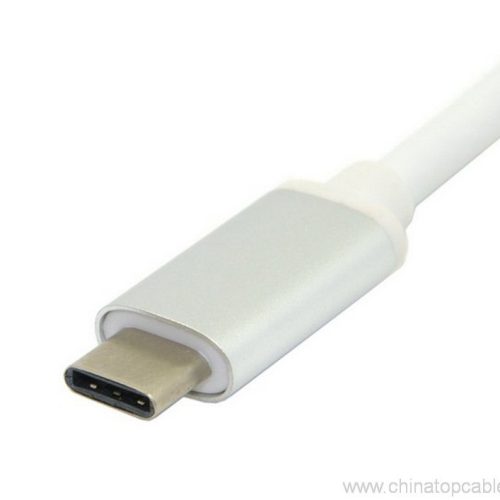 USB-C USB 3.1 Type C to Mini DisplayPort DP 1080p HDTV Adapter Cable with Aluminium Case - Image 3