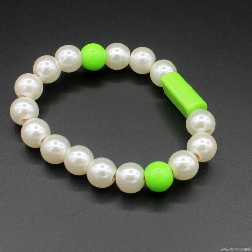 Fashional Portable Wrist Band Pearl Style USB Charging Data Sync Cable For Cellphone - Image 6
