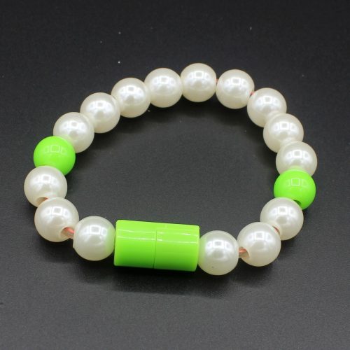 Fashional Portable Wrist Band Pearl Style USB Charging Data Sync Cable For Cellphone - Image 9