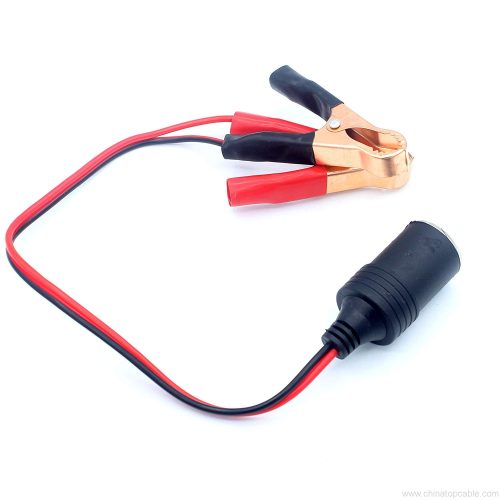 12V 3A Cigarette Lighter Battery Clip-on Car Cigarette Lighter Socket Adapter, Cigarette Lighter Alligator Clips Extension Cord - Image 4