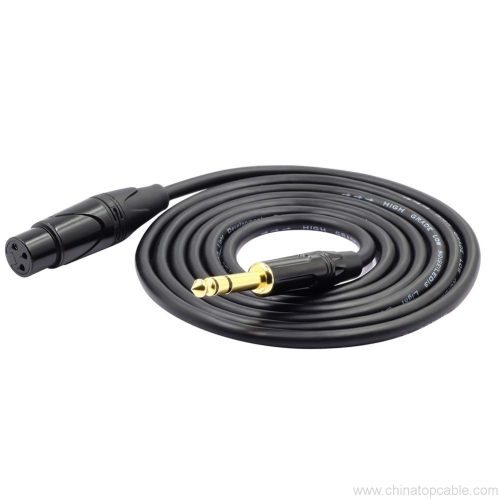 Balanced XLR to 1/4 Inch Interconnect Cable 3 Pin XLR Female to 6.35mm TRS Stereo Plug Adapter Connector 3m - Image 4