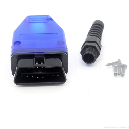 OBD II Male Connector 16 Pin Male Wiring Plug Adapter For OBD2 Diagnostic Tool or Cable (Blue) - Image 5
