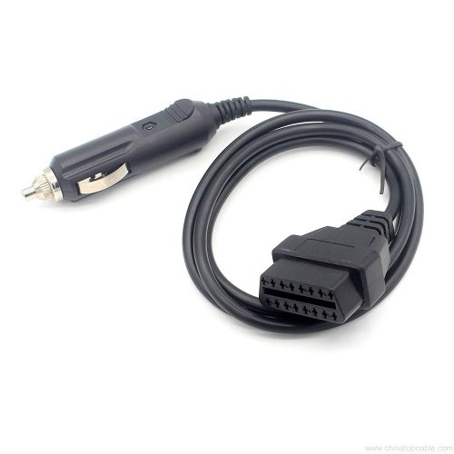 OBD II Memory Saver ConnectorCable, Car OBD2 Female ECU Emergency Lighter Power Cigarette Cable Battery Change Tool 1m - Image 5