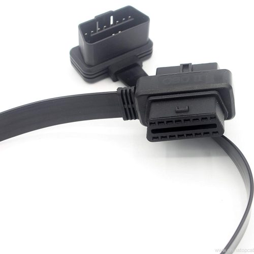 OBD-II Splitter Y Cable 60cm - 1 Male to 2 Combo Head Female OBD2 Full 16 Pin Pass Through Flat Ribbon Car Diagnostic Extension Cable - Image 3
