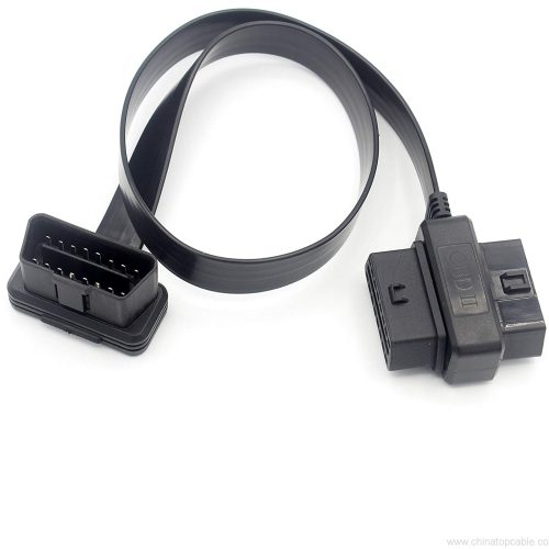 OBD-II Splitter Y Cable 60cm - 1 Male to 2 Combo Head Female OBD2 Full 16 Pin Pass Through Flat Ribbon Car Diagnostic Extension Cable - Image 5