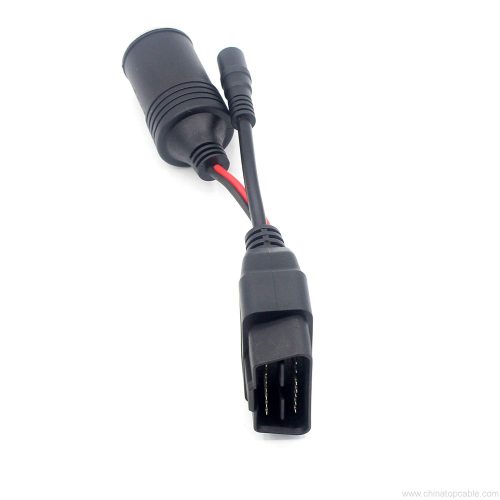 OBD2 to Cigarette Lighter Socket and DC 5.5 2 in 1 Adapter - Image 3
