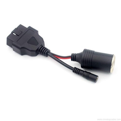OBD2 to Cigarette Lighter Socket and DC 5.5 2 in 1 Adapter - Image 4