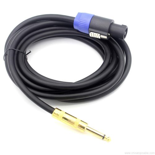 Professional Speakon to 1/4 PA DJ Speaker Cable, Phono 6.35mm to Speak-on Cord Audio Amplifier Connection Heavy Duty Cord Wire with Twist Lock - Image 3