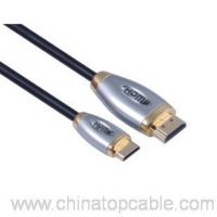 24കെ സ്വർണം പൂശിയ മിനി എച്ച്ഡിഎംഐ MALE TO HDMI MALE കേബിൾ