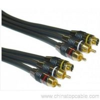 24K gold-tipped S video cable