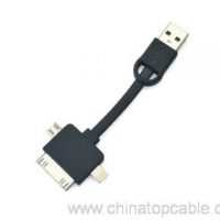 3 nyob rau hauv 1 Keychain USB Cable