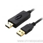 6-USB 2.0 Lespri de KM ki lye kab