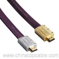တစ်ဦးကအထီးသတ္တု shell ကိုပြားချပ်ချပ် HDMI cable ကို 3M မှတစ်ဦးကအထီး