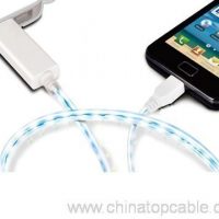 Flux llum cable Micro USB per telèfon intel ligent Android