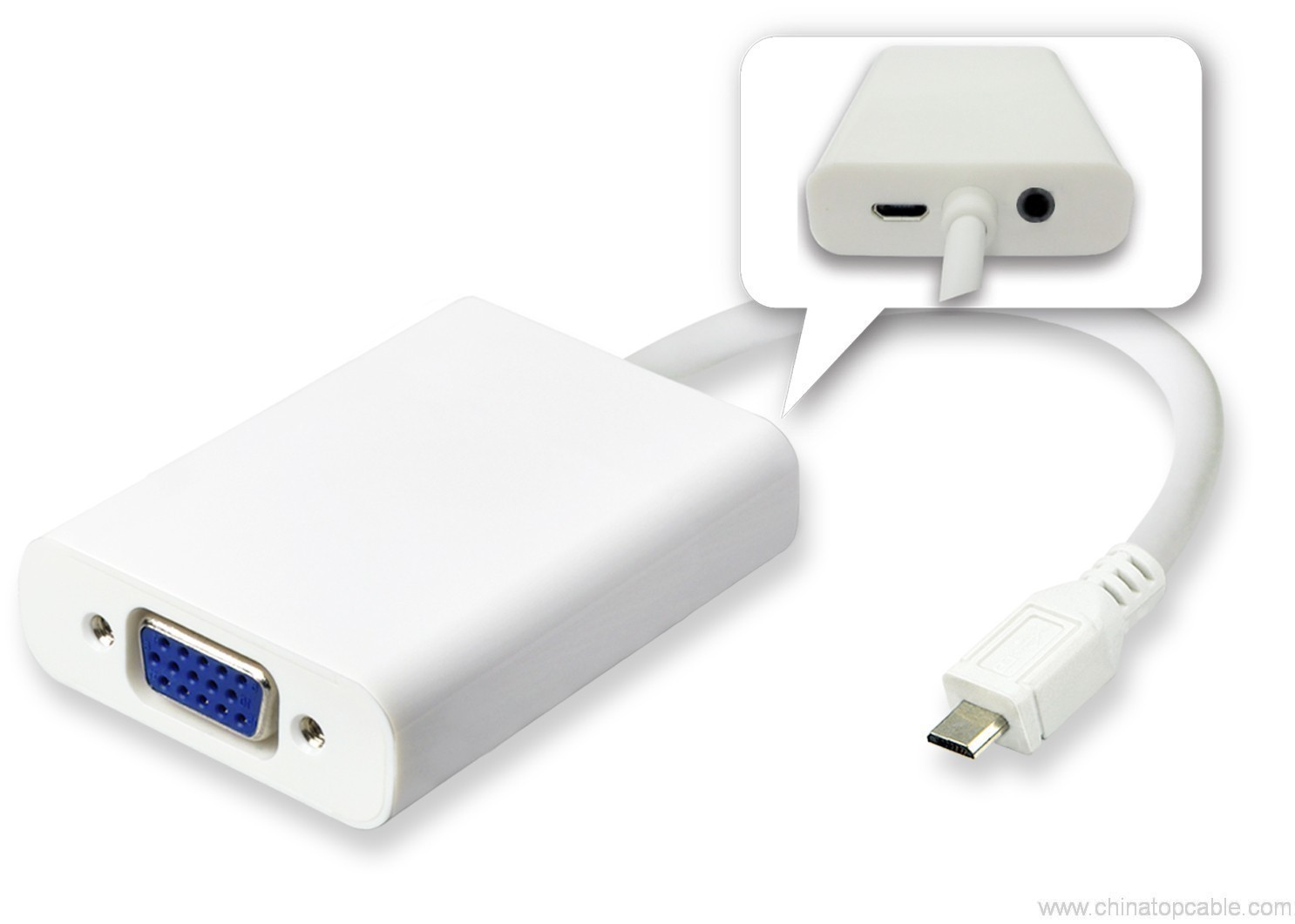 shit Rommelig Deskundige MHL Micro USB naar VGA kabel Converter - Hengye kabel Factory Store