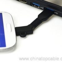 Micro USB Charge thiab Sync Keychain USB Cable 4