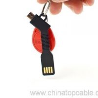 Micro USB Charge agus Sync Keychain USB Cable 5